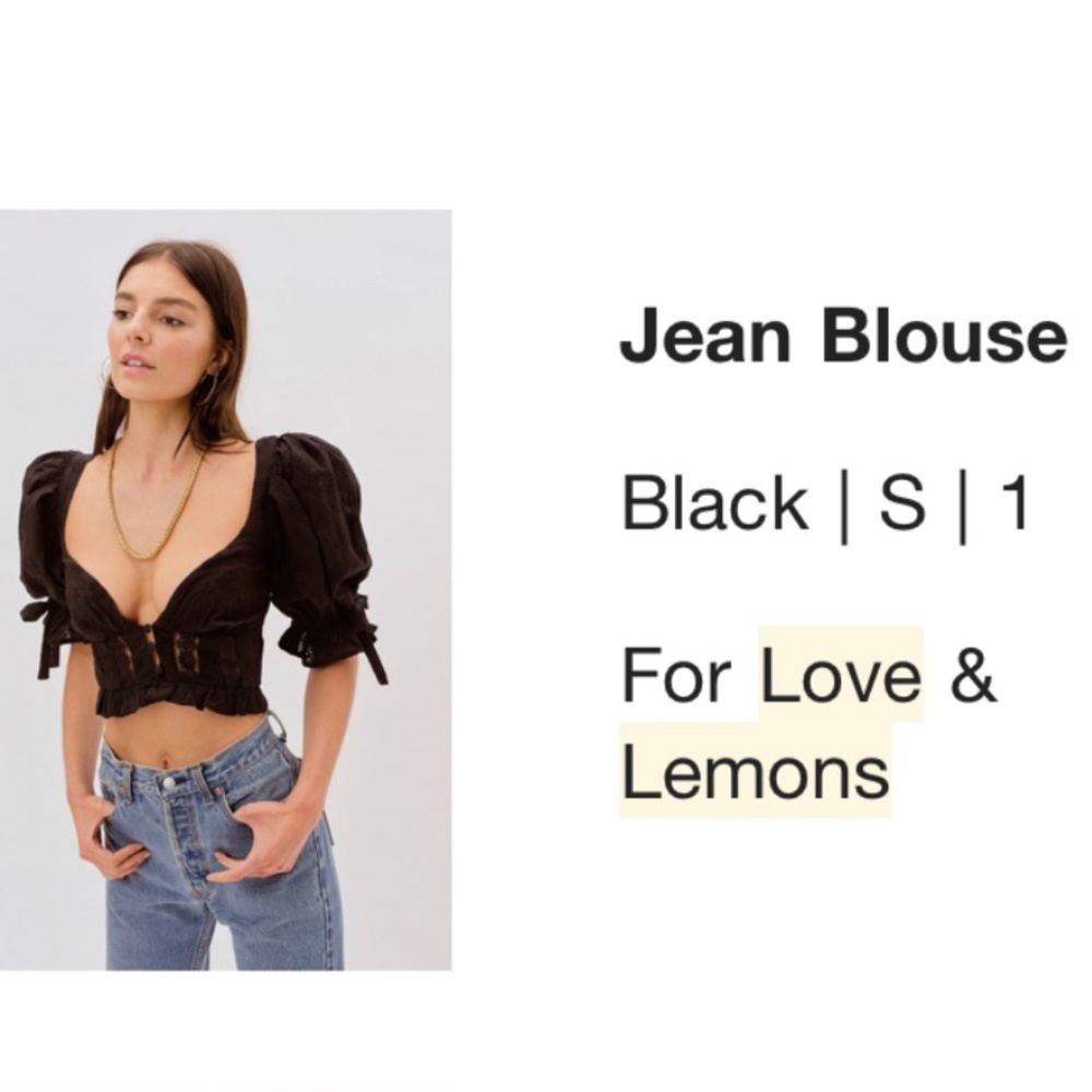 For Love and Lemons Jean Blouse